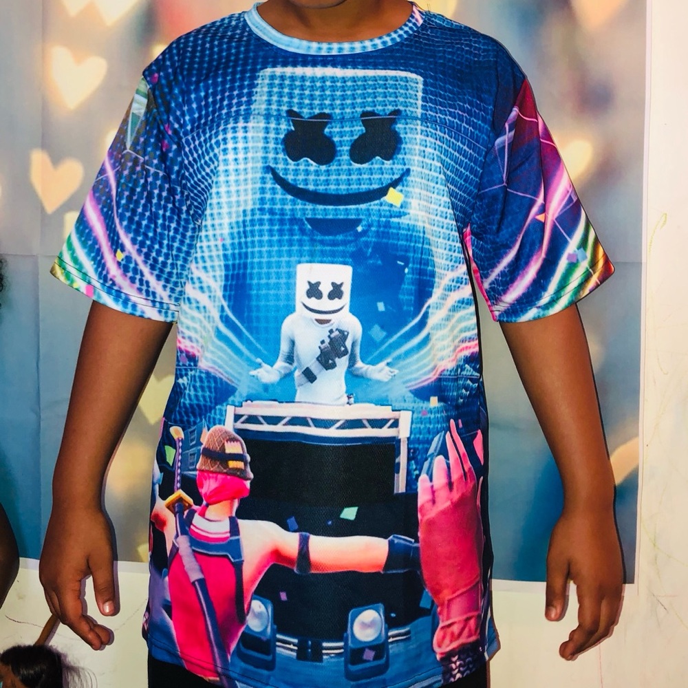 DJ Marshmallow and Fortnite Llama T-shirts